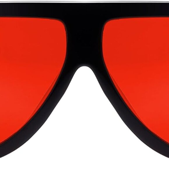 Retro Oversized Aviator Sunglasses for Women Men Trendy 70s Classic Vintage Desi - Picture 7 of 7